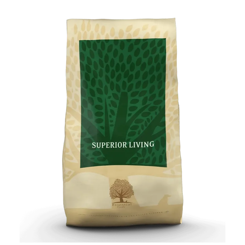 Croquettes SUPERIOR LIVING pour chien adulte, 10kg – Poulet, Canard & Poisson frais – Sans céréales Croquettes SUPERIOR LIVING pour chien adulte, 10kg – Poulet, Canard & Poisson frais – Sans céréales