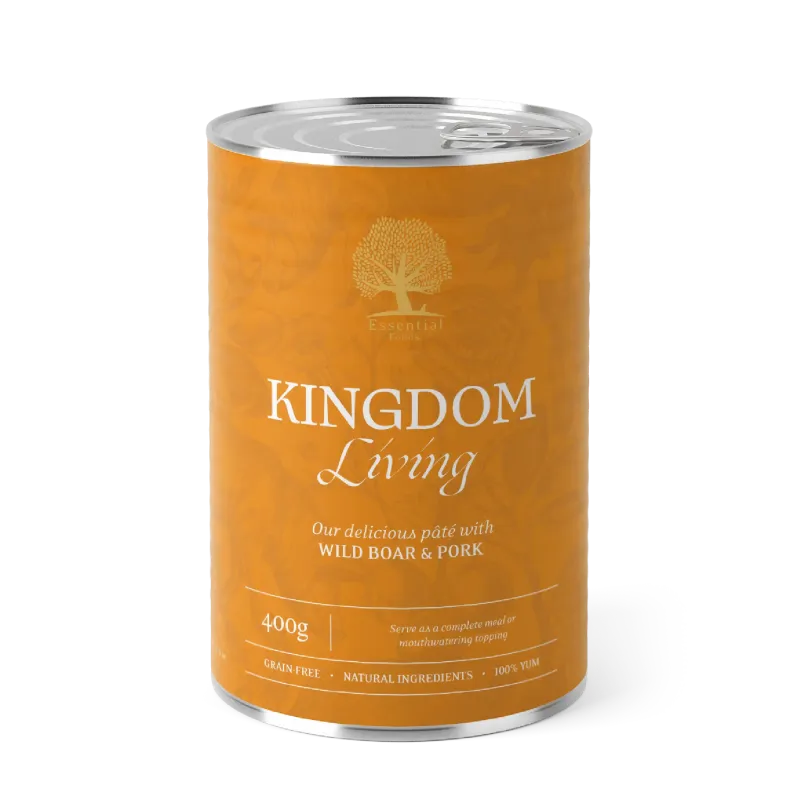 Pâtée ESSENTIAL KINGDOM pour chien 400g Pâtée ESSENTIAL KINGDOM pour chien 400g