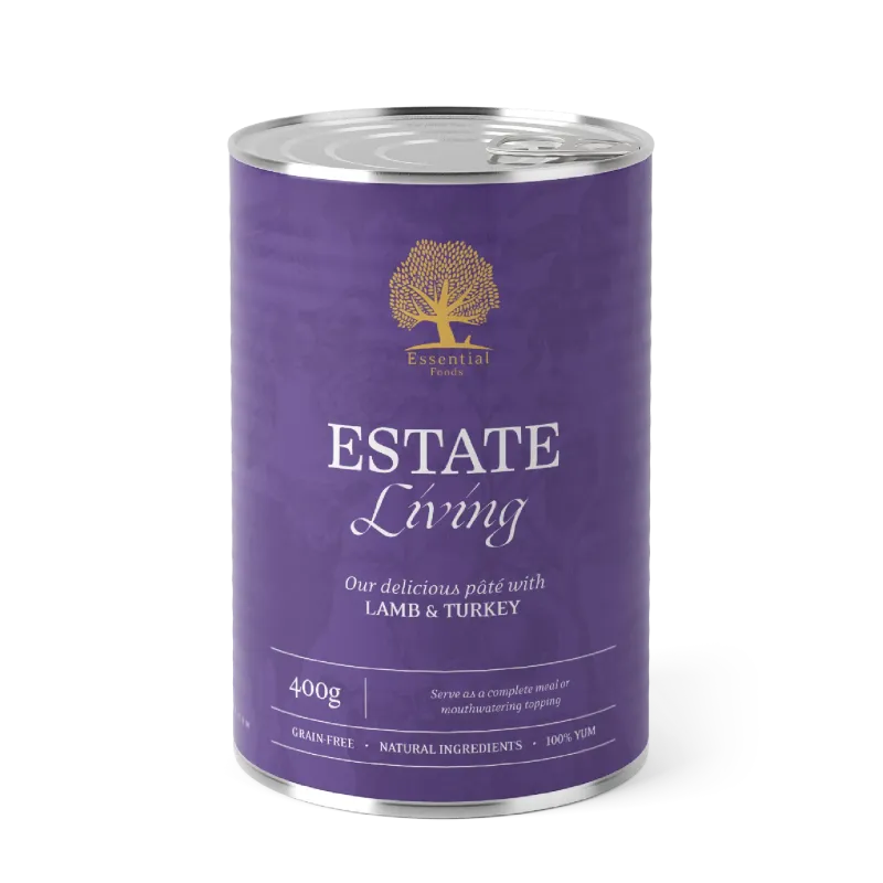 Pâtée pour chien adulte sans céréales – Agneau & Dinde 400g | Essential Foods Pâtée pour chien adulte sans céréales – Agneau & Dinde 400g | Essential Foods
