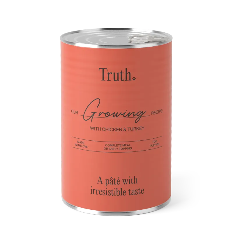 Pâtées chien TRUTH GROWING ESSENTIAL FOODS 400 g Pâtées chien TRUTH GROWING ESSENTIAL FOODS 400 g