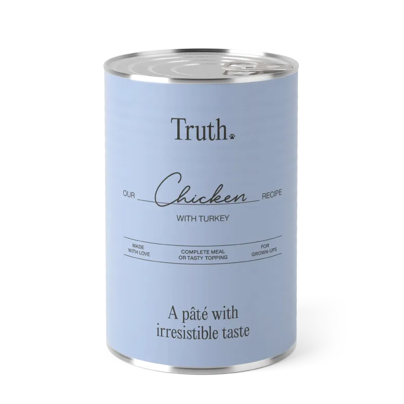 PÂTÉES TRUTH TURKEY 400g - chiens adultes de toutes races