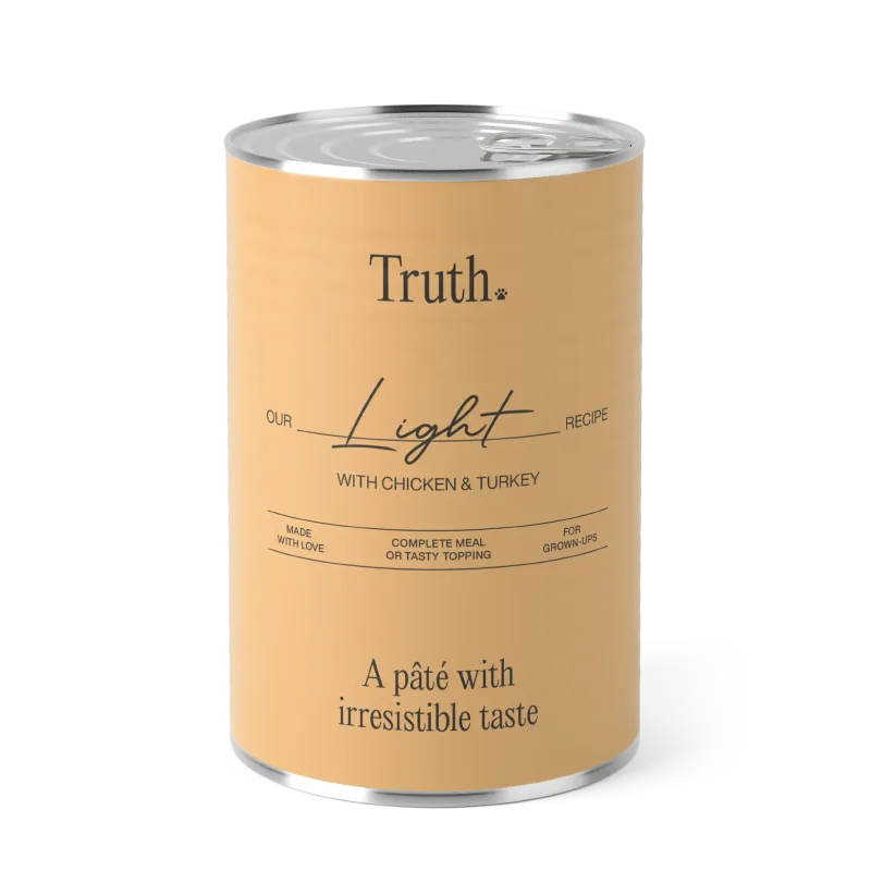 PÂTÉES TRUTH LIGHT 400g - pour chiens adultes en excès de poids