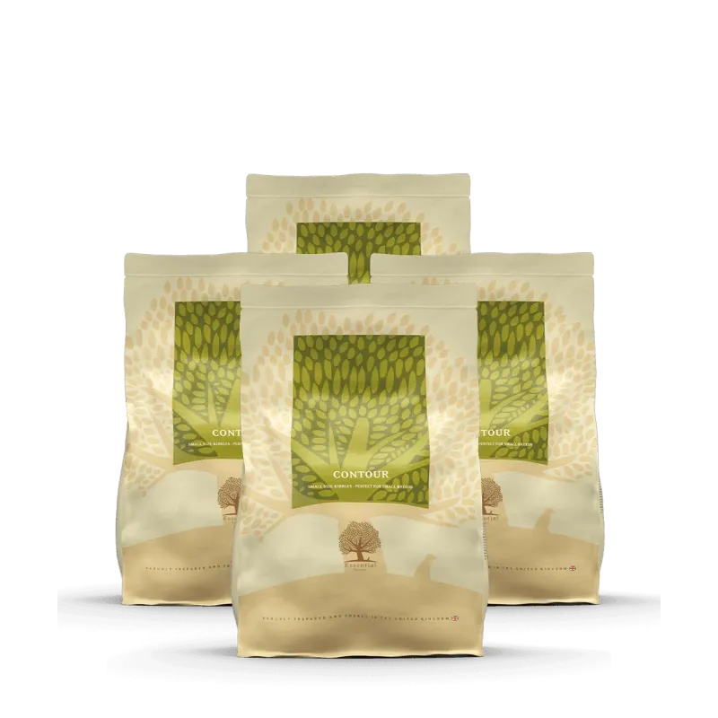 CONTOUR – Lot de 4 sacs x 2.5 kg, Croquettes chiens en surpoids, castrés ou stérilisés – 10kg – ESSENTIAL FOODS CONTOUR – Lot de 4 sacs x 2.5 kg, Croquettes chiens en surpoids, castrés ou stérilisés – 10kg – ESSENTIAL FOODS