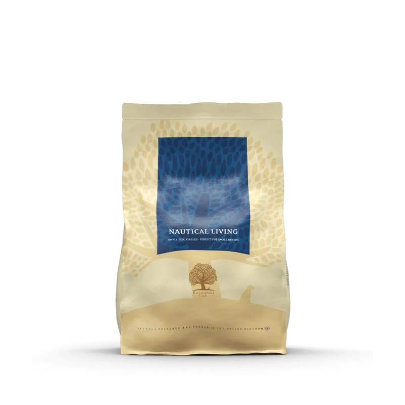 Croquettes Chien NAUTICAL LIVING 2.5KG – Saumon, Truite, Hareng, Poisson de Saison | Sans Céréales | ESSENTIAL FOODS Croquettes Chien NAUTICAL LIVING 2.5KG – Saumon, Truite, Hareng, Poisson de Saison | Sans Céréales | ESSENTIAL FOODS