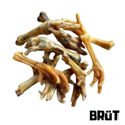 Pattes de poulet BRÜT – Friandises naturelles croquantes pour chiens