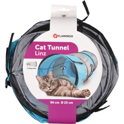 TUNNEL POUR CHAT LINZ 1 TROU 90CM DIAM25CM