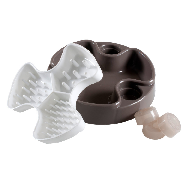 Mangeoire éducative Brain Brun 24cm