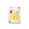 Jouet chien TPR balle jaune vanille 8cm
