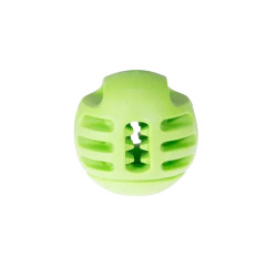 Jouet chien TPR balle verte pomme 8cm