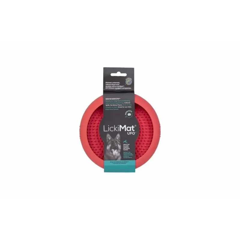 LICKIMAT UFO - Tapis de léchage à ventouses pour chien ou chat