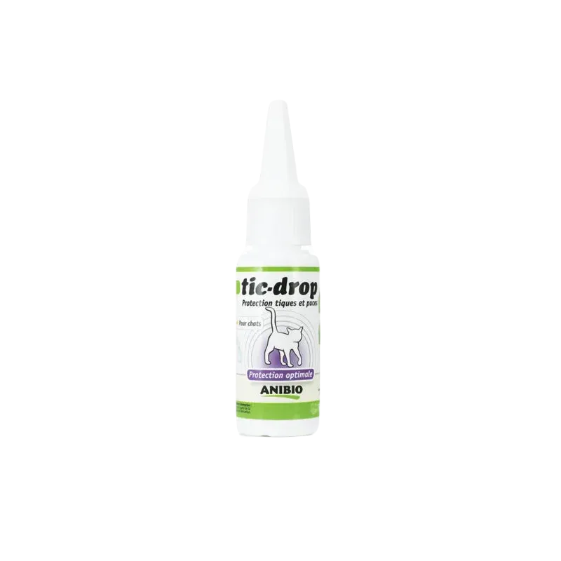 Anti-puce et anti-tique chats TIC-DROP - TIQUES ET PUCES CHATS 30 ML - ANIBIO Anti-puce et anti-tique chats TIC-DROP - TIQUES ET PUCES CHATS 30 ML - ANIBIO