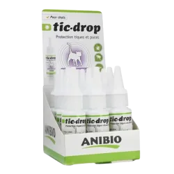 Anti-puce et anti-tique chats TIC-DROP - TIQUES ET PUCES CHATS 30 ML - ANIBIO
